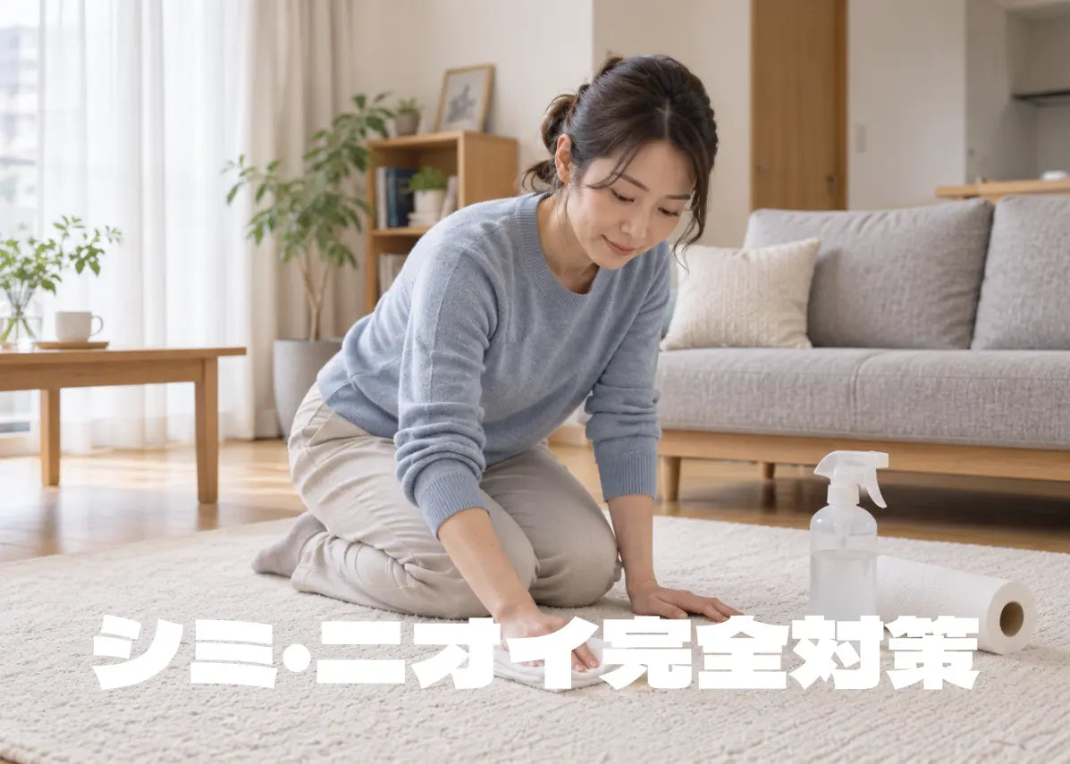 【保存版】焦らないで！カーペットについた「ペットのうんち」の正しい落とし方｜シミ・ニオイ完全対策
