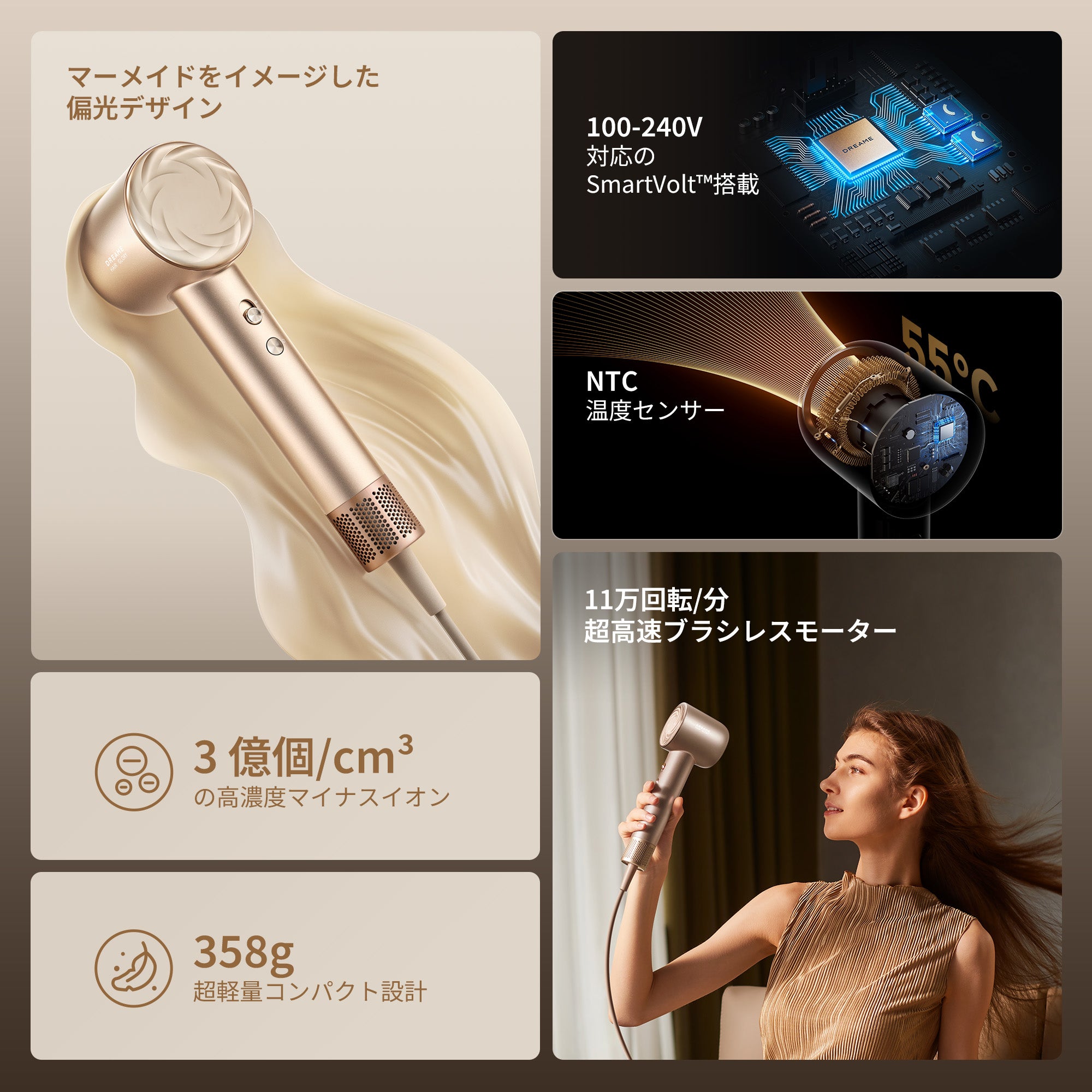 Dreame Glory Uni ヘアドライヤー – Dreame Japan