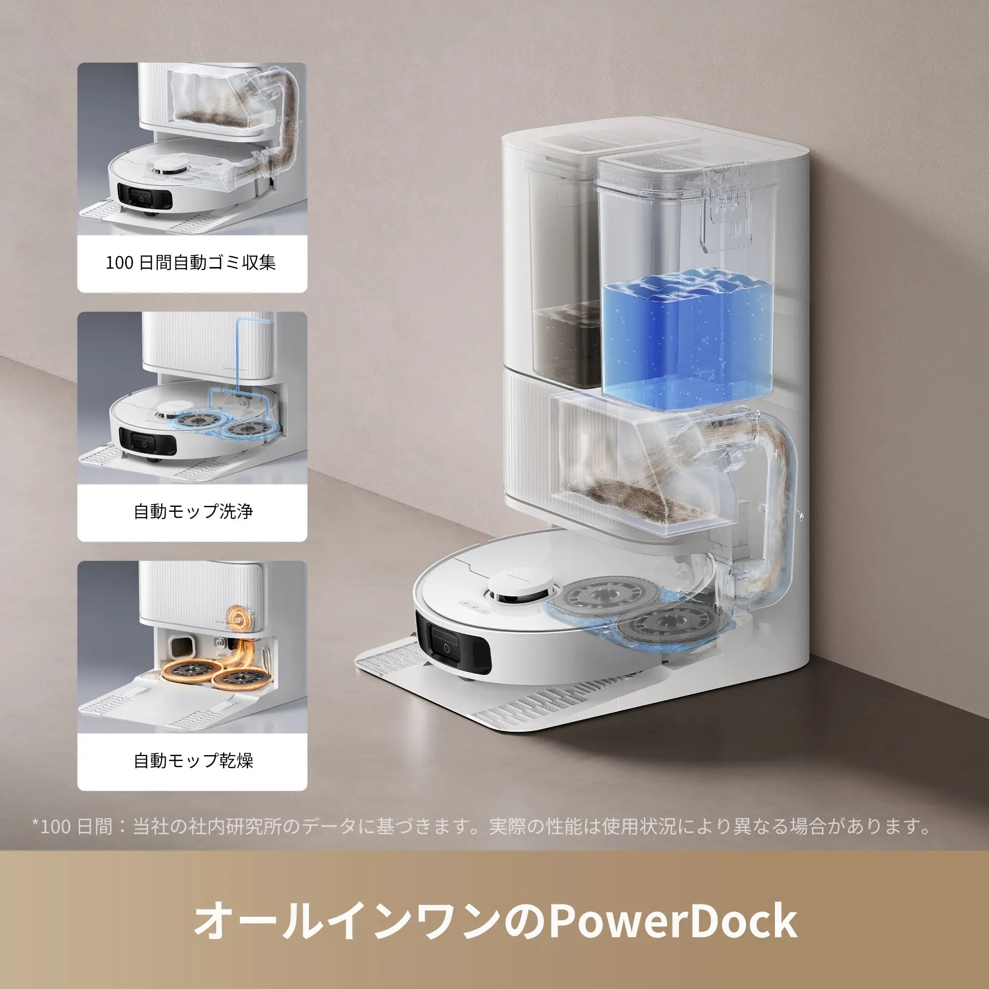周年記念限定】Dreame D20 Ultra 吸引・水拭き両用ロボット掃除機