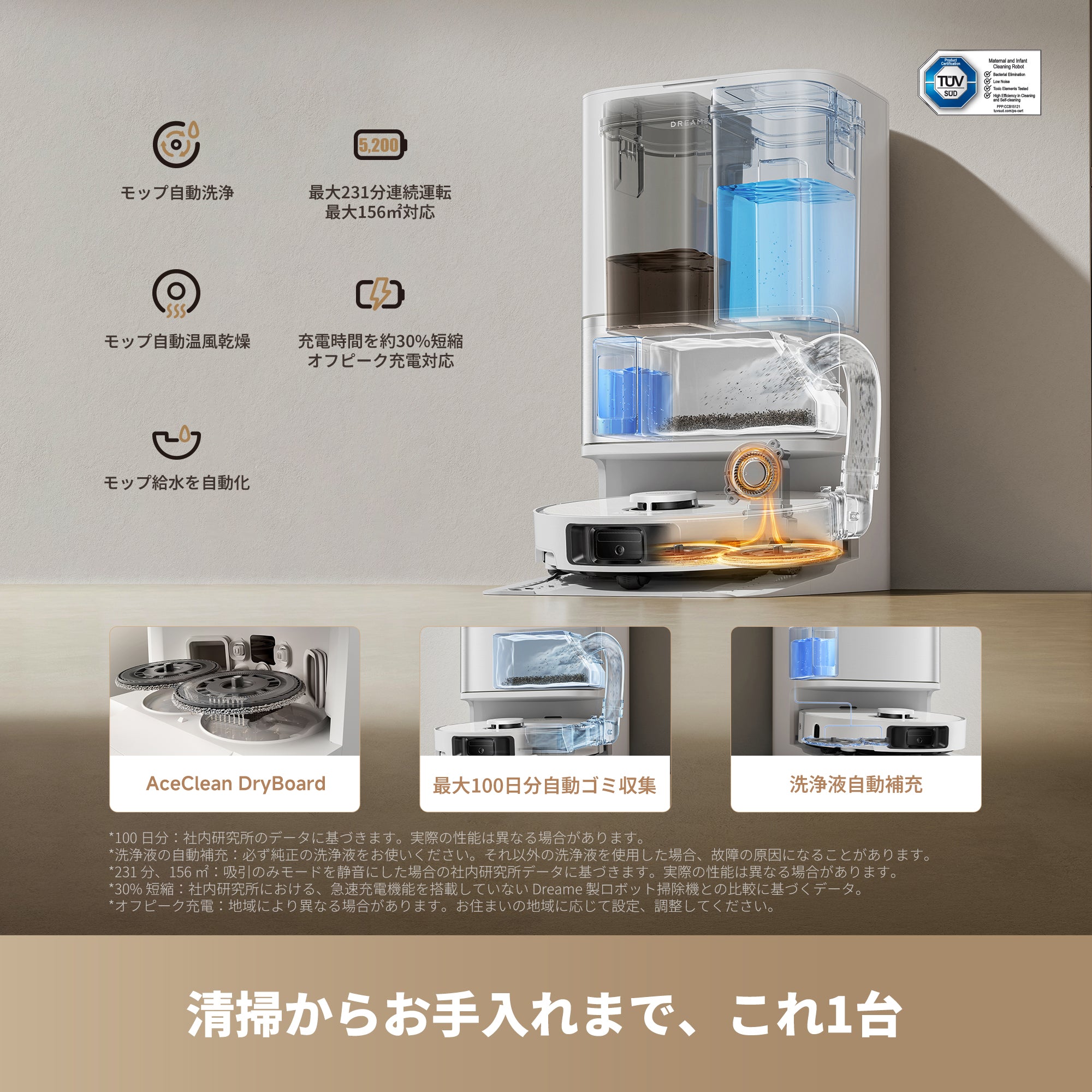 dreame L10S Ultra ロボット掃除機 自動ゴミ収集 水拭き対応 Amazon | dreame (ドリーミー) L10S Ultra ロボット掃除機【AIで全自動
